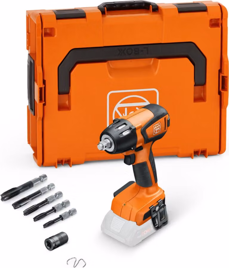 Avvitatore a impatto a batteria Fein nel set per l'utente ASCD 18-300 W2 AS Impact-tapping Set | 71151065000