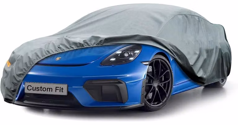 Copertura impermeabile e traspirante per auto, adatta ai modelli Porsche 718 Boxster, Cayman, 981, 982, 986, 987, colore grigio