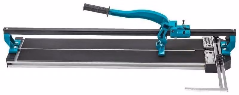 Tagliapiastrelle da 80 cm - Tagliapiastrelle manuale - Guida laser precisa - Binario singolo - Ideale per lavori di piastrellatura professionali - Colore: verde militare