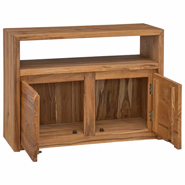Credenza | Madia | Buffet da pranzo | Armadio da pranzo 80x30x60 cm in Legno Massello di Teak