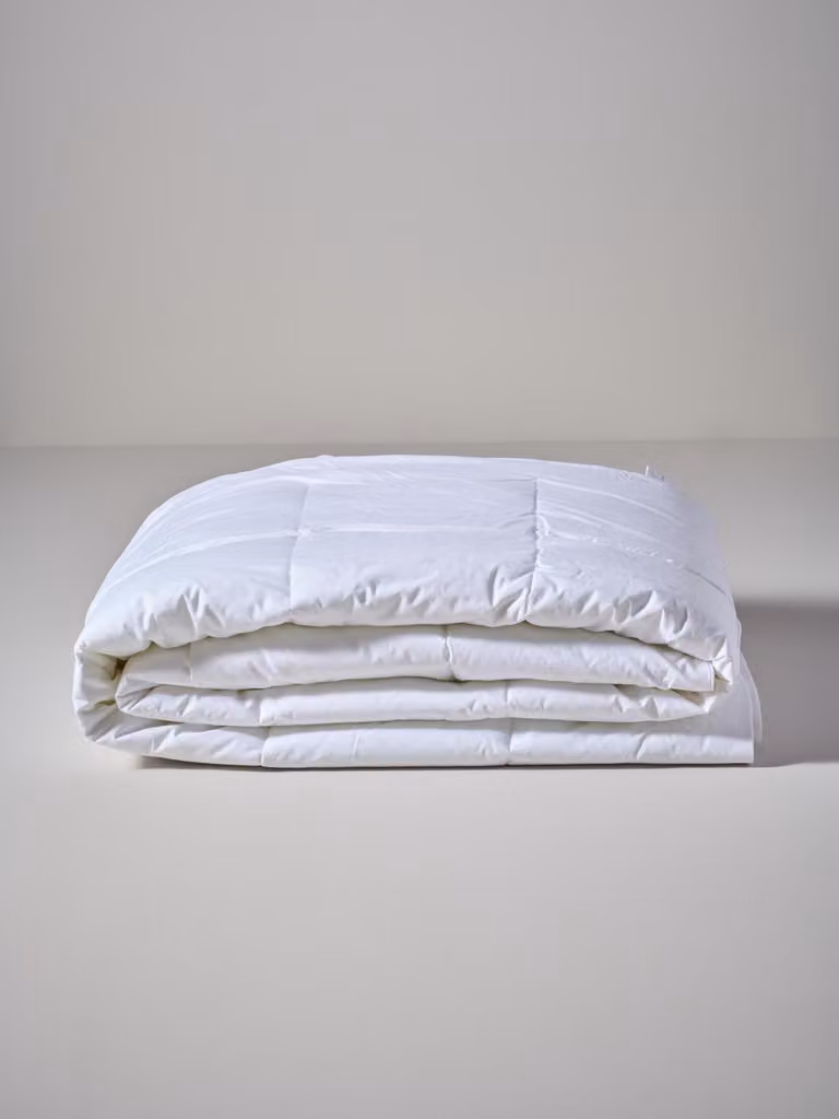Piumino estivo, alternativa al piumino in vera piuma, colore bianco, dimensioni 140x220 cm