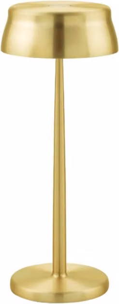 Lampada da tavolo smart Zafferano Sister Light Wi-fi, ricaricabile e dimmerabile, colore oro, H: 33 cm