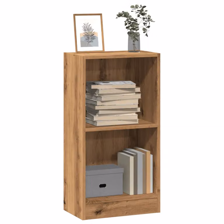 Libreria moderna vidaXL in MDF color marrone con pannello posteriore, L 40 cm x P 24 cm x H 76 cm