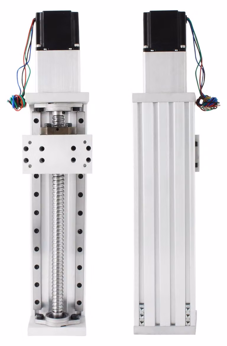 Tavola lineare CNC con corsa effettiva di 600 mm e motore passo-passo
