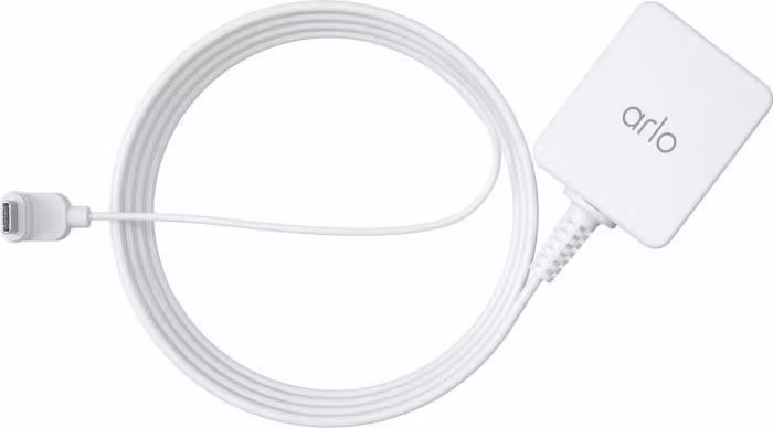 Caricabatterie per telecamera da esterno Arlo Essential, VMA5700-100PES, bianco