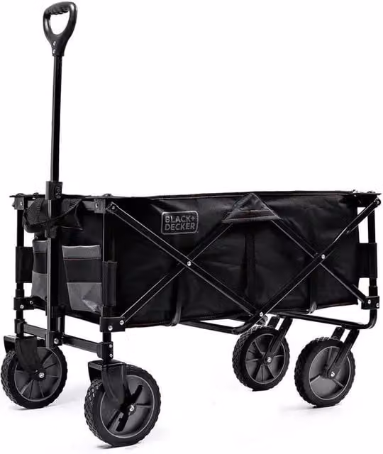 Carrello pieghevole Stanley in alluminio nero con portata 80 kg