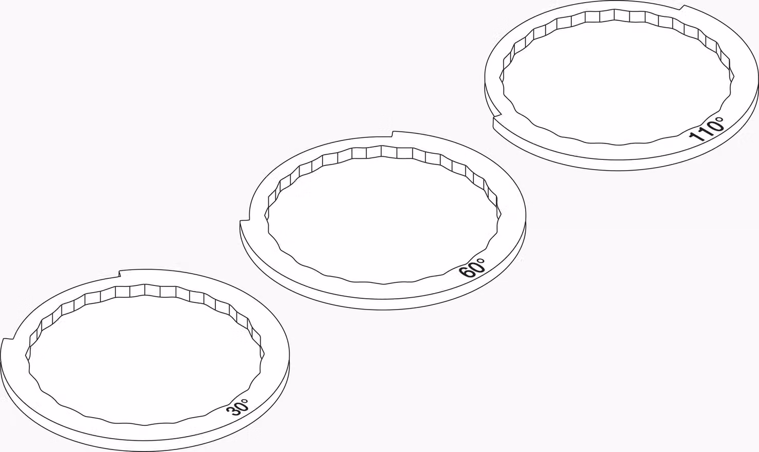 Set de limitation de pivotement Dornbracht, 3 pièces, 1282197090, 1282197090