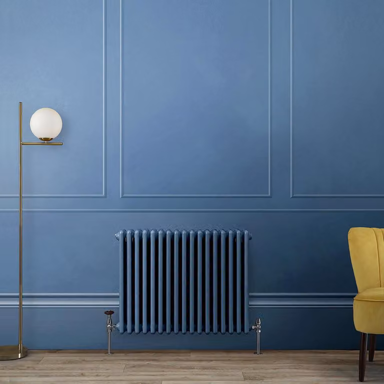 Radiatore Orizzontale a Colonne (3 Colonne) 500mm x 785mm - Blu (Deep Sea Blu) - Regent