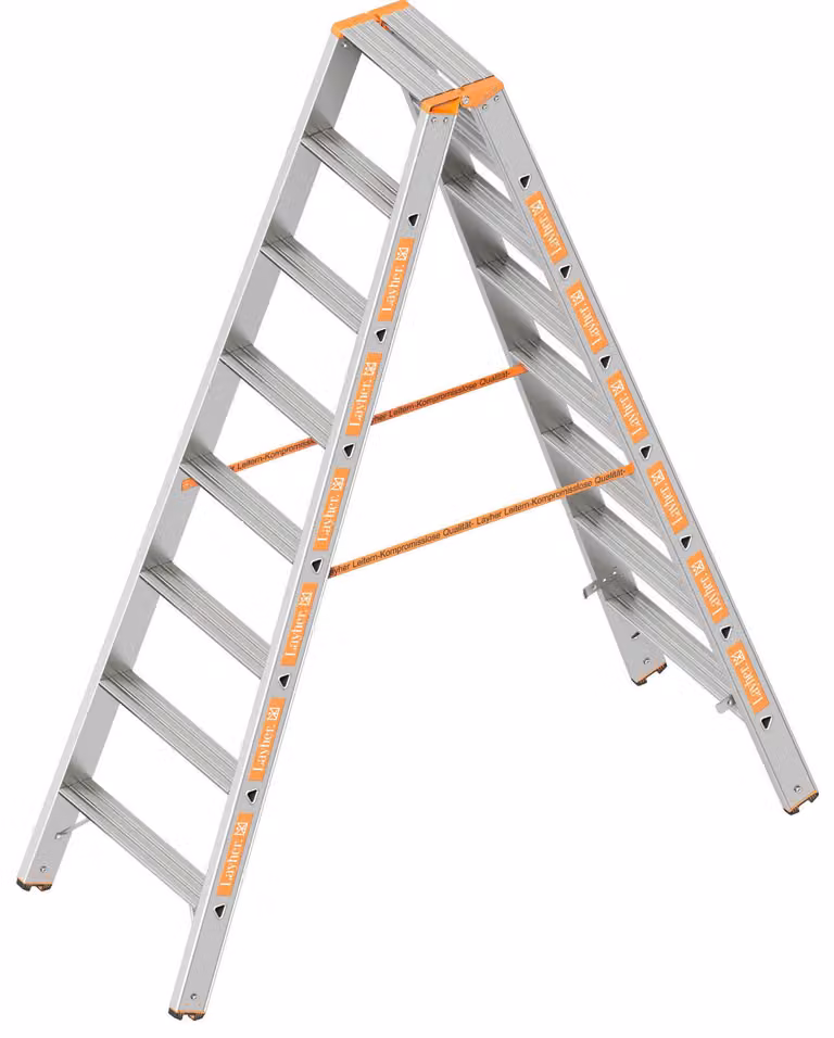 Layher Topic 1043 Stufenstehleiter 2 x 8 Stufen
