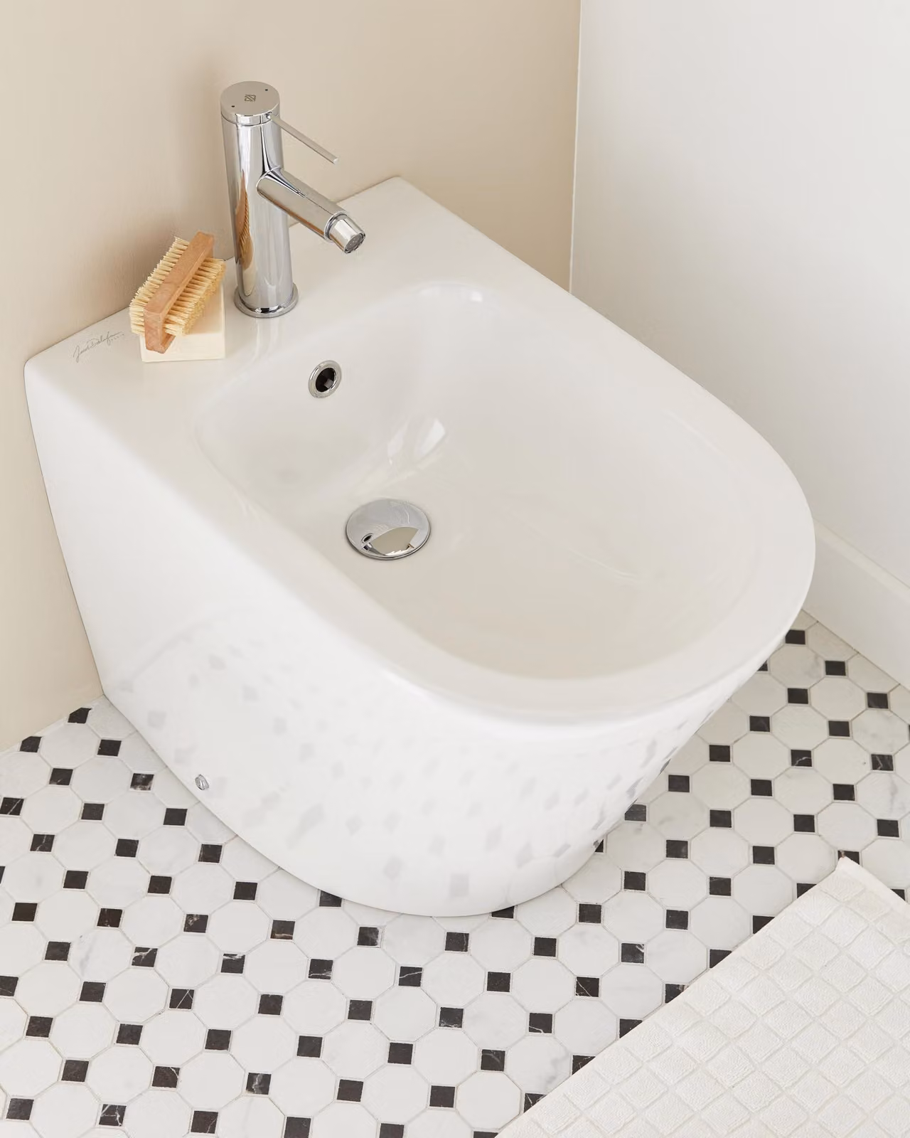 Bidet in Vetroceramica, sospeso, bianco, 56x36x39 cm, marca RODIN+