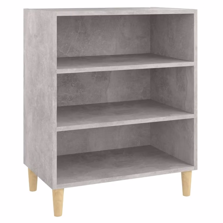 Credenza Grigio Cemento 57x35x70 cm in Legno Multistrato