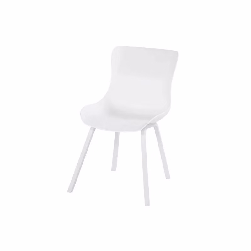 Set di 2 sedie da pranzo SOPHIE Element HARTMAN in alluminio bianco per giardino e sala da pranzo – 2