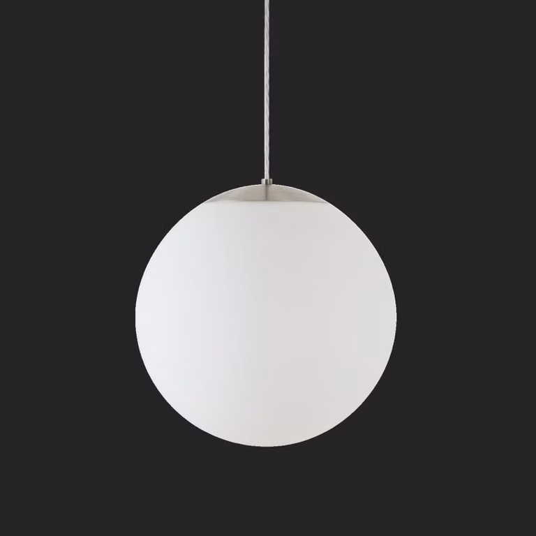 OSMONT ISI72239 ISIS S3 PM HP Apparecchio a sospensione in plastica acciaio inox spazzolato / bianco IP40 3000 K 52W LED combinazione di emergenza 3 h