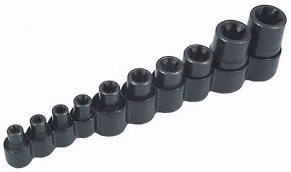 Elzusha - Set di bussole Torx con 10 diverse misure