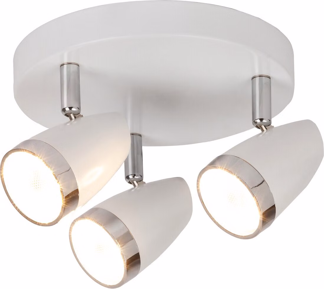 Rabalux 6668 Faretto da soffitto Karen, 12 W, 3000 K, 840 lm - Plastica, bianco, rotondo, luce bianca calda, moderno, ø 190 mm