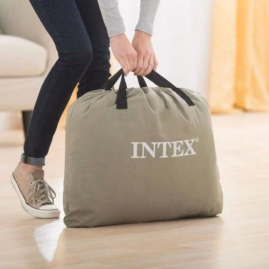 Materasso Pillow Rest Deluxe Singolo Bicolore con Pompa Elettrica Incorporata Beige L/P/H: 99 x 191 x 42 cm