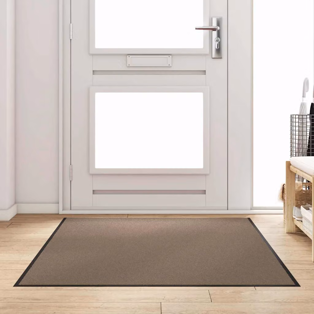 Tappetino moderno vidaXL beige e nero in poliammide, L 120 cm x P 180 cm