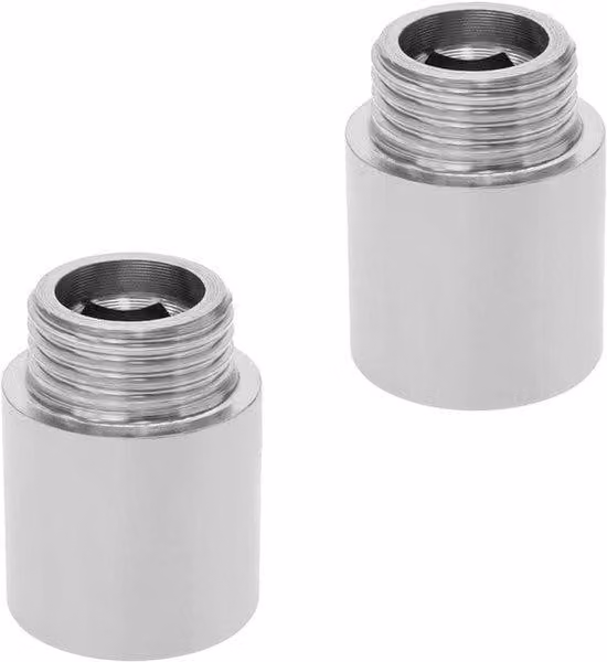 Adattatore per tubo - Raccordo a vite BSP - Acciaio inossidabile - Raccordo idraulico - Adatto per collegamento maschio-femmina - 25 mm.