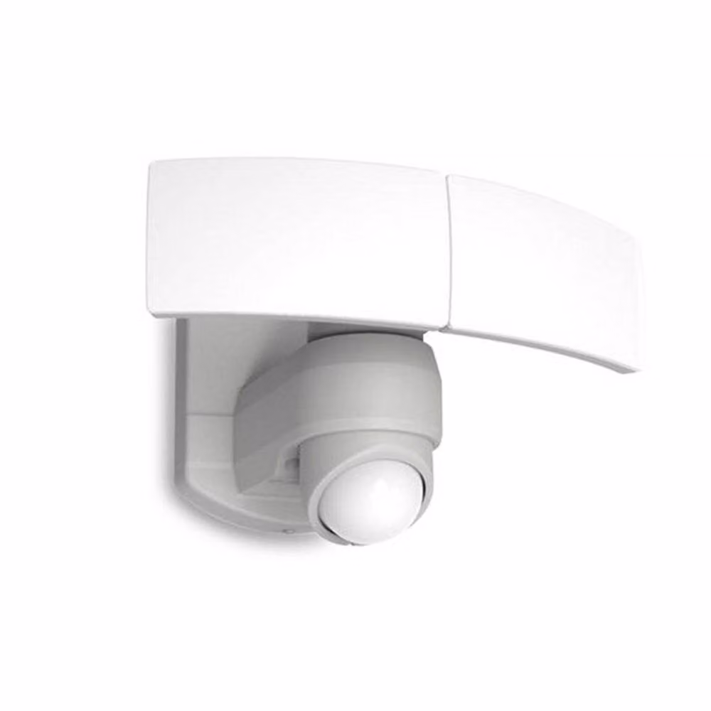 Applique da esterno a LED LUTEC 2 luci in fusione di alluminio bianco ad anta orientabile A+