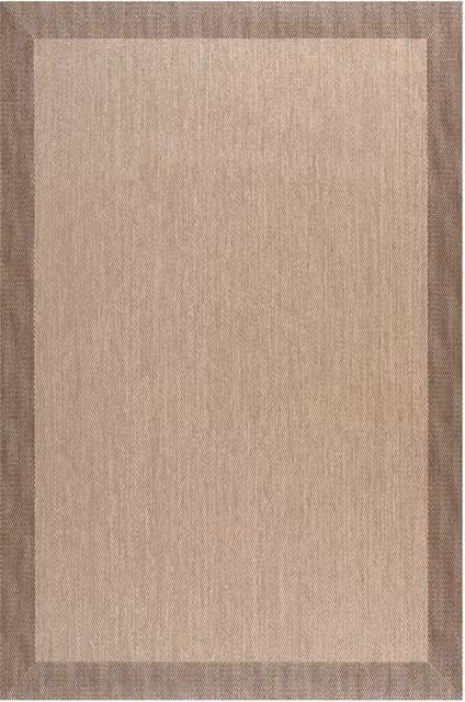 Tappeto rettangolare Storesdeco in poliestere beige antiscivolo L: 140 cm x P: 200 cm