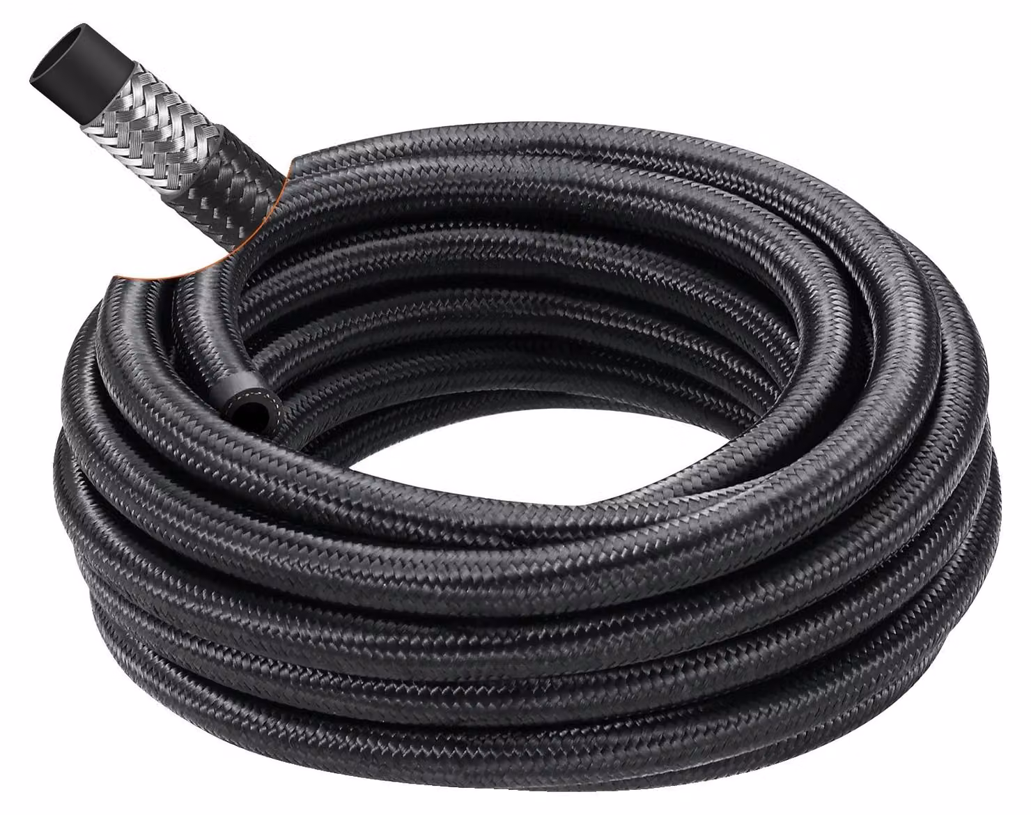 Set di tubi carburante VEVOR 6-AN, set di tubi carburante da 609,6 cm, linea carburante intrecciata in nylon da 0,34" in acciaio inox, raccordo terminale per tubi olio/gas/gasolio Set di adattatori girevoli da 12 pezzi