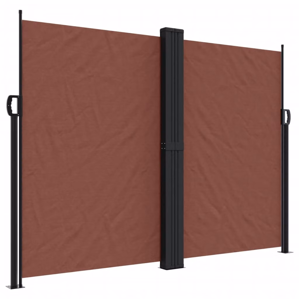 Tenda da Sole Laterale Retrattile Marrone 180x1200 cm