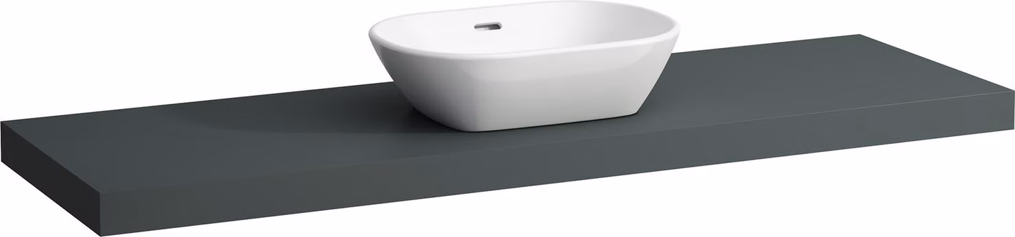 LAUFEN LANI Plan de toilette, une découpe au centre, 1570x495x65mm, H4046911122661, H4046911122661