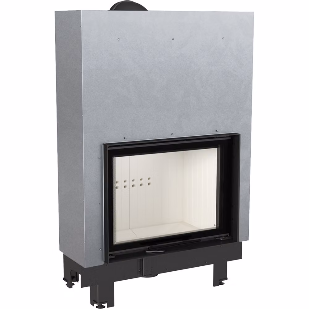 Inserto camino in acciaio KRATKI MBA 17 kW Ø 200 con porta scorrevole