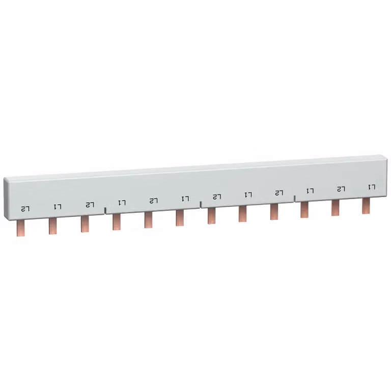 Schneider Electric Barra di fase con ponticello per C60SP, UL 1077, 1 polo, 63 A, 12 moduli, passo 18 mm 10285