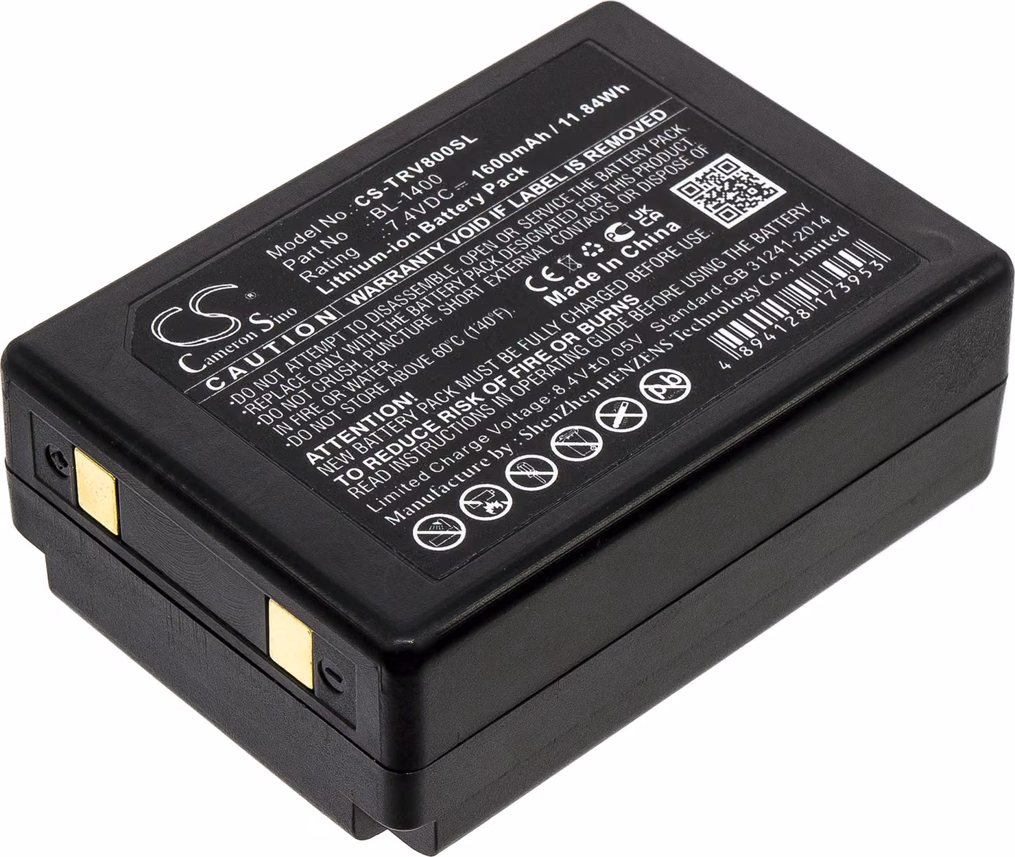 TECHTEK Batteria compatibile con [Hi-Target] V10RTK, V8, V9 sostituisce BL-1400