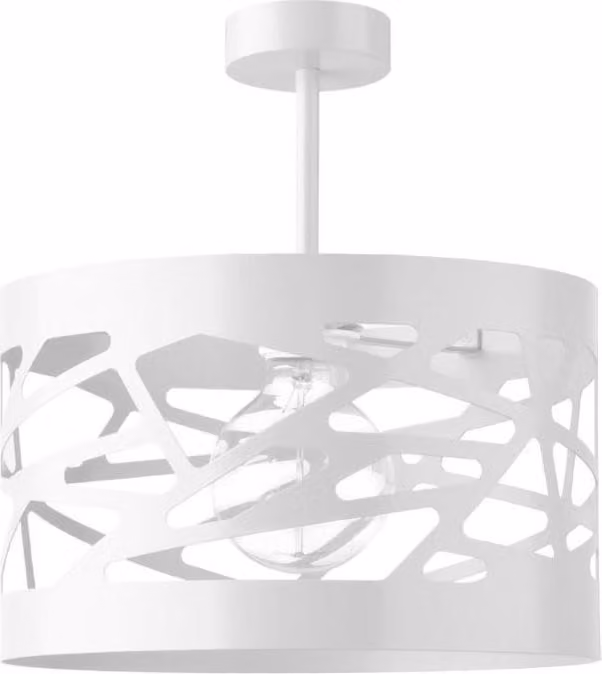 Lampada da soffitto Modulo Fresata bianca 1xE27x15W in metallo, dimensioni: 34x30x30 cm, IP20, Sigma Lighting