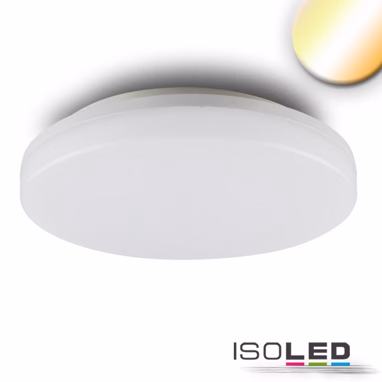 Lampada da soffitto/parete a LED con sensore di movimento HF 24W, bianca, rotonda, IP54, ColorSwitch 3000|4000K