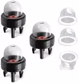 Set di 6 pezzi per pompa del carburante, composto da 3 lampade di spurgo e 3 tubi trasparenti per il carburante, ricambi per motosega