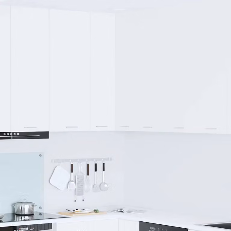 Armadio pensile da cucina moderno vidaXL Bianco in MDF con ante a battente L/P/H: 57 x 57 x 100 cm