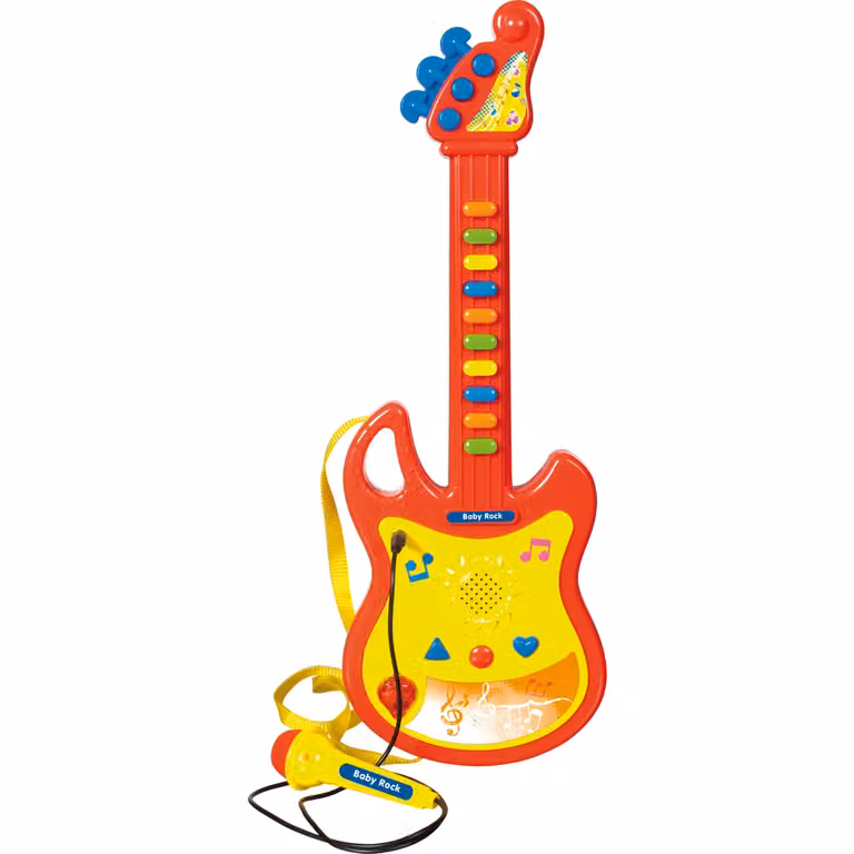 TU GIOCHI Baby Rock Chitarrina Gioca e Impara con Microfono e Luci Multicolore
