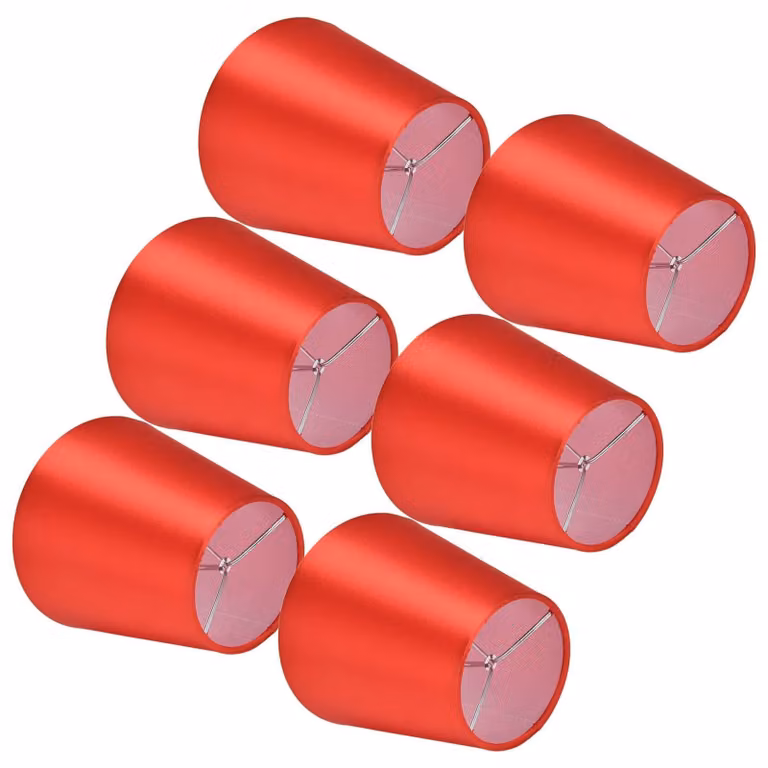 Set di 6 paralumi in tessuto per lampade da tavolo