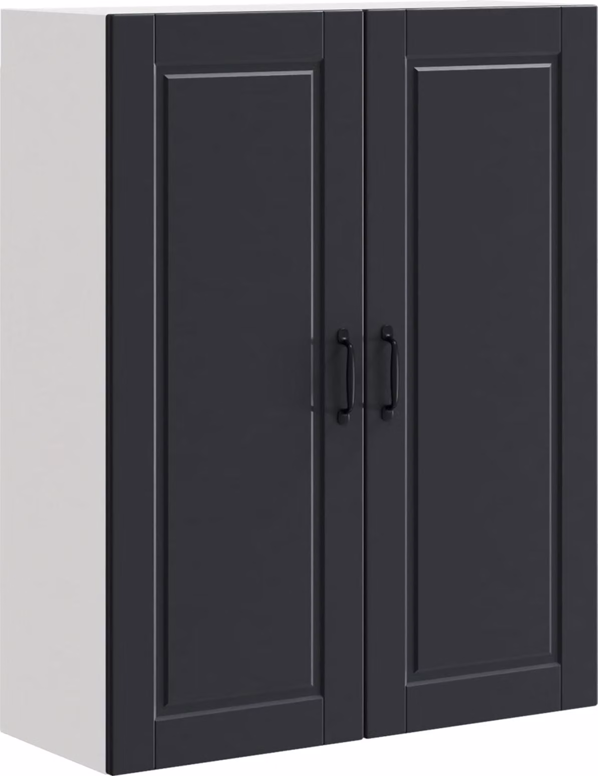 Armadietto a muro PORTO Nero 80 x 31 x 100 cm Legno multistrato