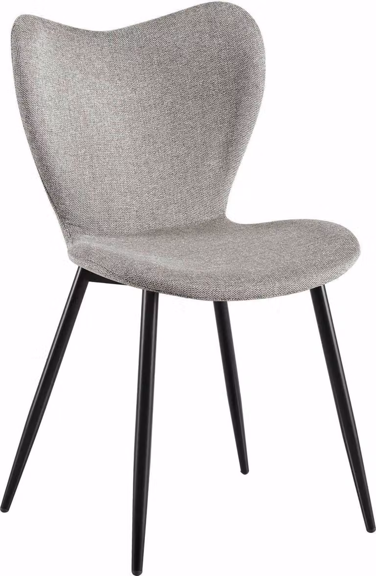 Sedia da pranzo moderna - Bucket Chair Grey - Tessuto confortevole, ergonomico e stabile fino a 150 kg