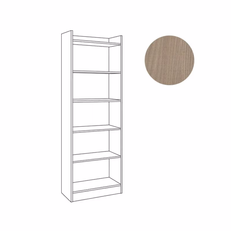 Mobile Libreria IPERBRIKO colore olmo con 6 ripiani H 180 cm x L 64 cm x P 29 cm