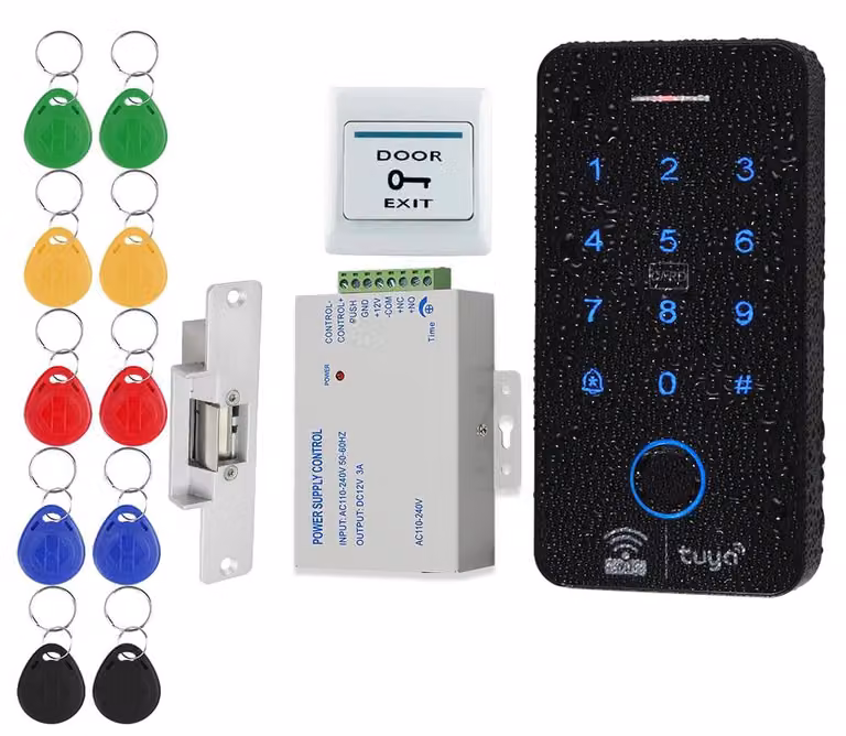 Sistemi di sicurezza, Wi-Fi, controllo accessi, tastiera impermeabile IP68, alimentazione DC 12V