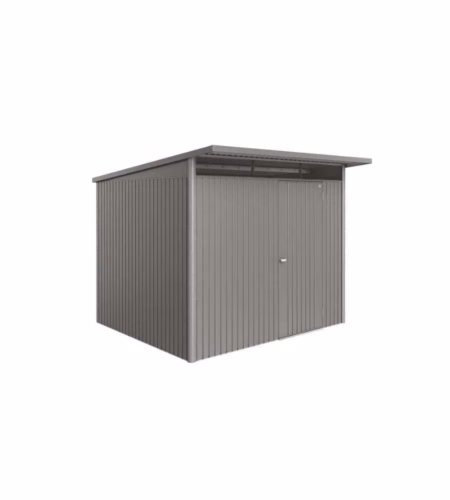 Biohort Casetta da Giardino A6 ECO Grigia 260x260 cm in Metallo
