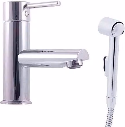 SEINA miscelatore bidet con doccetta in ottone cromato