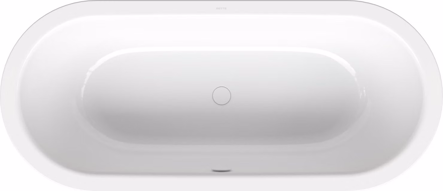 BetteStarlet Flair Oval Baignoire ovale à encastrer, 2 places, ovale, 1680x730x420mm, 8773-000Plus, 8773-000Plus