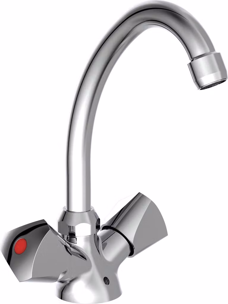 SCHÜTTE Miscelatore per lavabo a 2 maniglie SAVINO cromo
