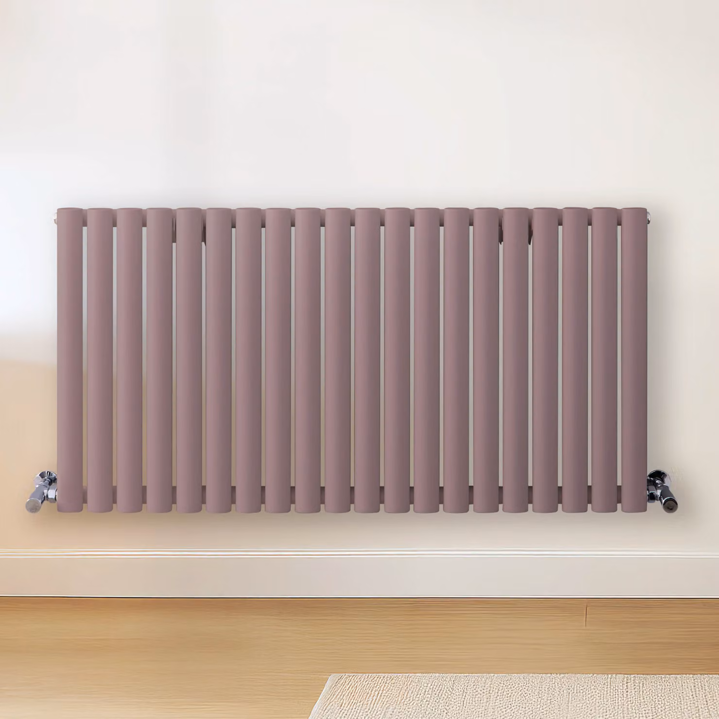Radiatore di Design Orizzontale Viola (Dahlia Viola) - 600mm x 1180mm - Pannello Doppio  - Revive