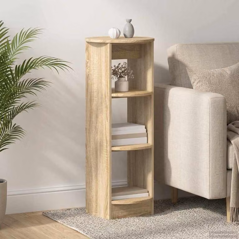 Mobile laterale vidaXL in Rovere Sonoma, colore marrone, L/P/H: 40 x 40 x 100 cm