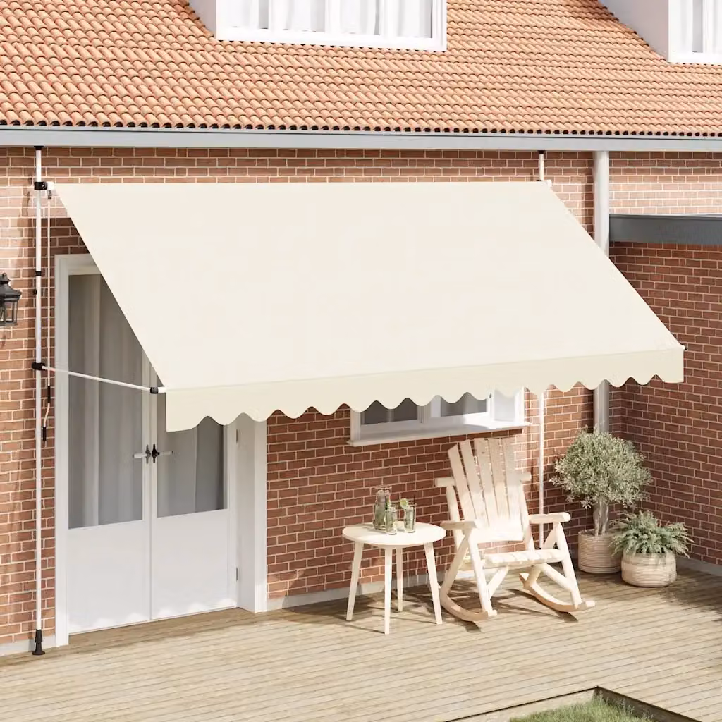 Tenda da sole retrattile manuale DESIGN IN in poliestere beige, L: 400 cm, P: 120 cm – 2