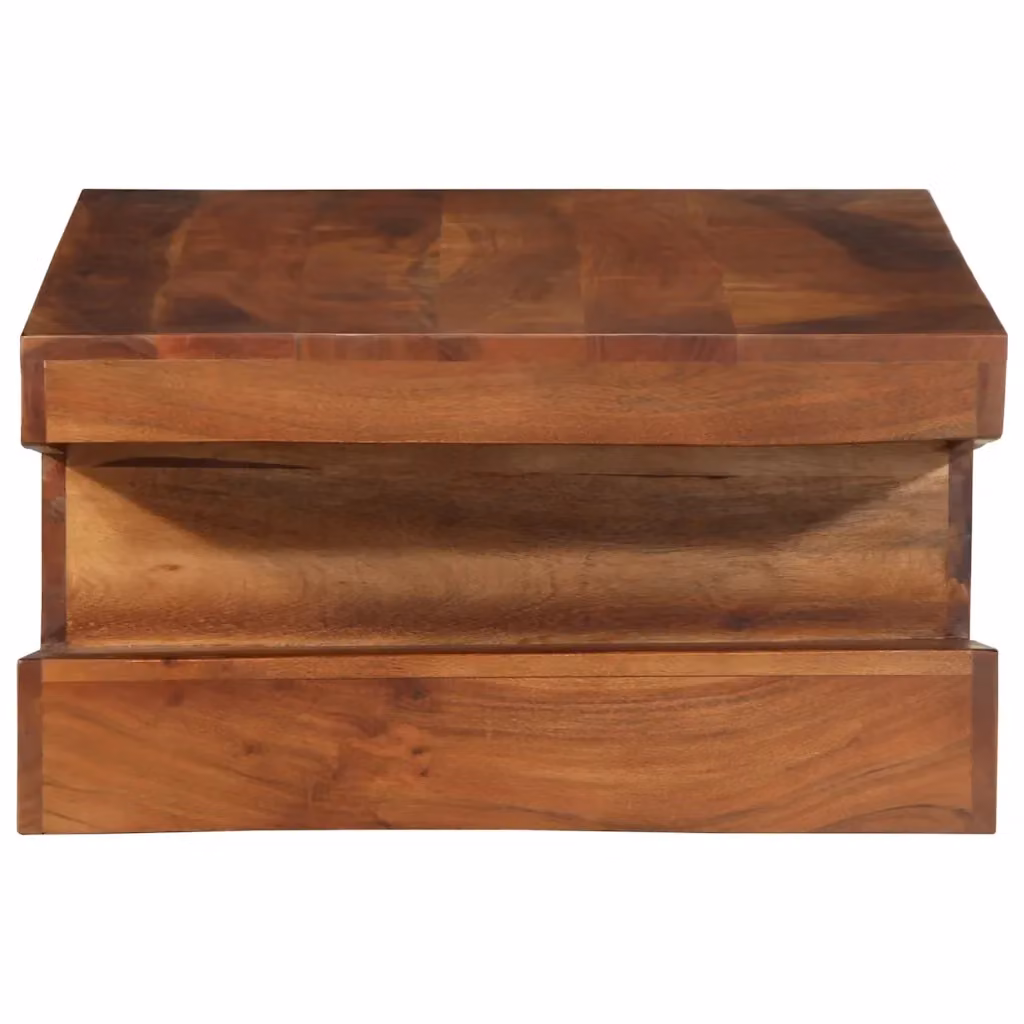 Tavolino da salotto rettangolare vidaXL in legno di acacia marrone L: 90 cm, P: 60 cm, H: 30 cm – 2