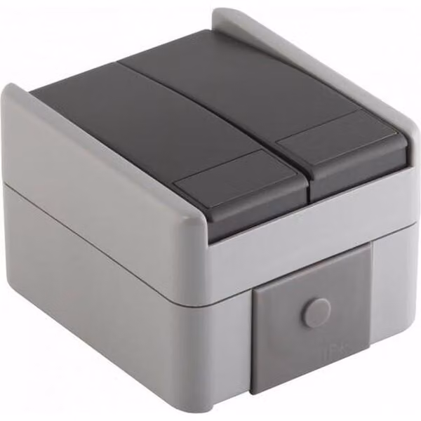 TEM SF51GY, confezione, grigio, grado di protezione IP44, interruttore a due vie, da parete, 1 pezzo
