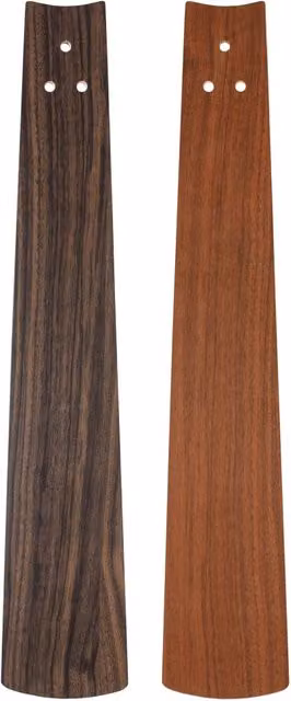 ECO NEO III 152, Ventilatore senza Luce Corpo Acciaio Spazzolato, Colore Pale: Noce e Ciliegio, Corpo: Cromo Spazzolato